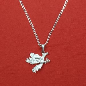925 sterling silver eagle and‎ sterling silver chain 925 New